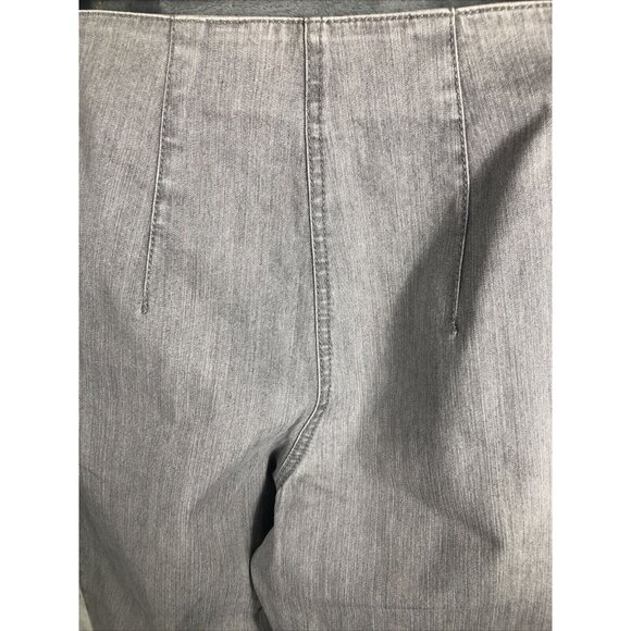 Jacky Vanilia Becky Woman's Gray Denim Trouser Pants Size 14 With Zip - Picture 15 of 16